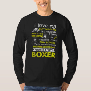 Camiseta Eu Adoro O Meu Bumbum De Boxer De Puppia A Balança