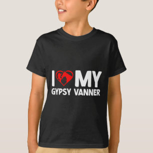 Camiseta Eu Adoro O Meu Cavalo de Cavalo Vanner Cigano Anda