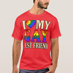 Camiseta Eu adoro o meu Gay BestFrith LGBTQ Pride Mês