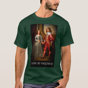 Camiseta Eu adoro o meu Namorada de inglês