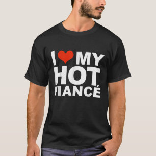 Camiseta Eu adoro o meu Noivado do Dia do Namorados quente