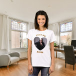 Camiseta Eu adoro o meu nome de foto de namorado<br><div class="desc">Adicione um nome e uma dentro de foto no quadro em forma de coração.</div>