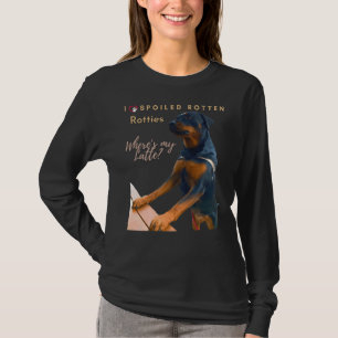 Camiseta Eu Adoro O Meu Rottie Irritado