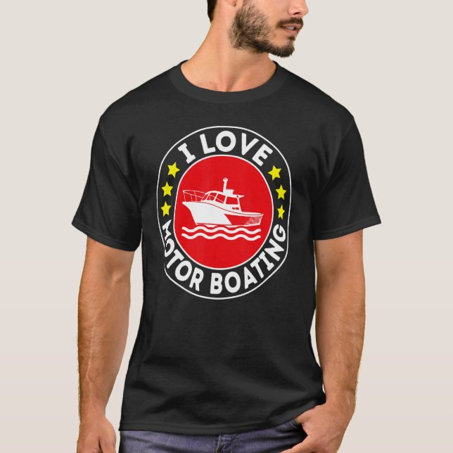 Camiseta Eu adoro o motor do Barco do Barco (Frente)