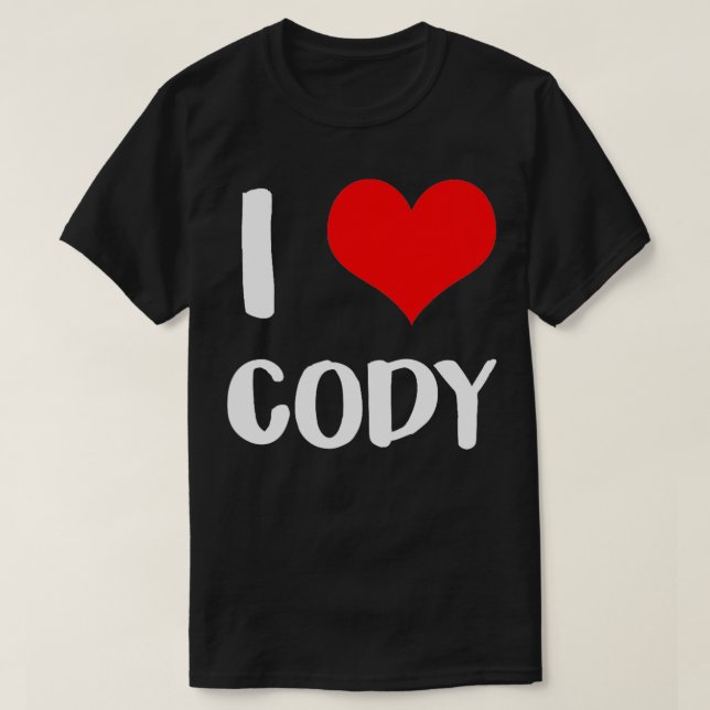 Camiseta Eu adoro o namorados do CODY, desculpem as senhora (Frente do Design)