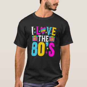 Camiseta Eu Adoro O Nascer De Figurino Clássico Dos Anos 80