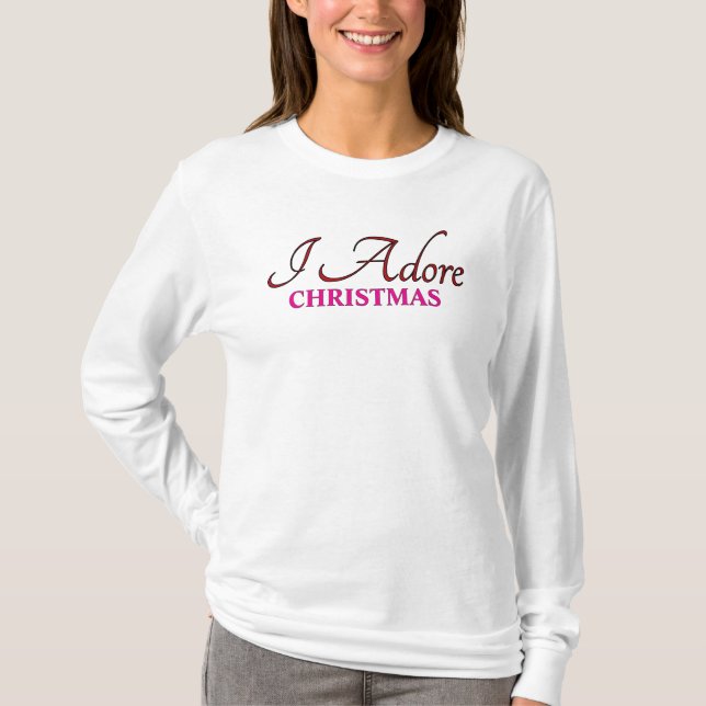 Camiseta Eu Adoro o Natal (Frente)