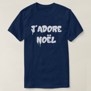 Camiseta Eu adoro o Natal Amor Moderno de Natal Stylish X
