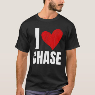 Camiseta Eu adoro o nome pessoal personalizado do CHASE Nom