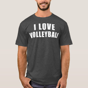 Camiseta Eu adoro o Presente de Esportes de Voleibol