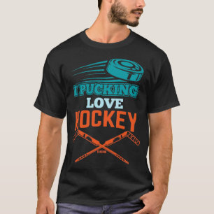 Camiseta Eu adoro o Puking Hockey