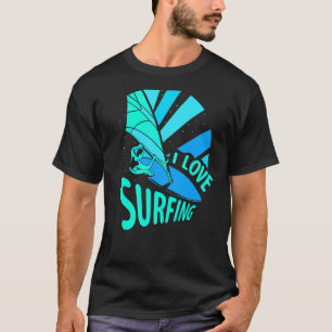 Camiseta Eu adoro o surfboard Surfboard Surfboard Surf