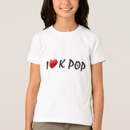 Camiseta Eu adoro o texto do POP
