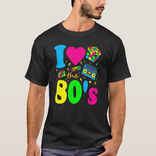 Camiseta Eu Adoro O Vestido Da Festa anos 80 Oitenta. (Frente)