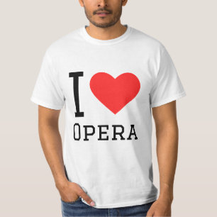 Camiseta Eu adoro ópera