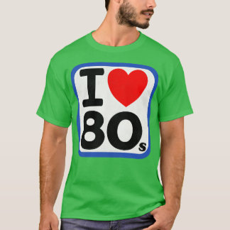 Camiseta Eu adoro os anos 80