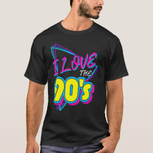 Camiseta Eu adoro os anos 90 Eu adoro a festa retrô dos ano