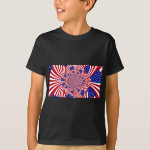 Camiseta Eu adoro os Estados Unidos da América Flag Design