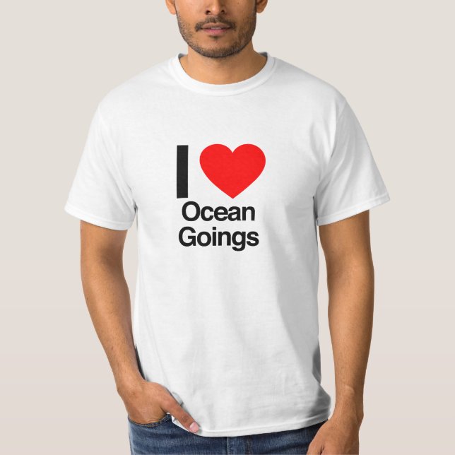 Camiseta eu adoro os oceanos (Frente)
