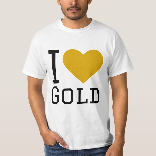 Camiseta Eu adoro ouro (Frente)