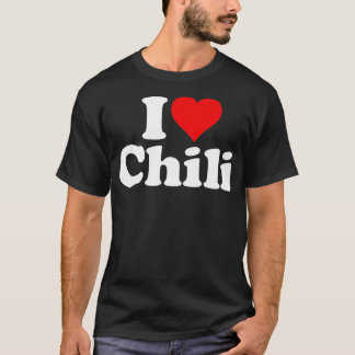 CAMISETA EU ADORO OUVIR CHILI CHILI CON CARNE