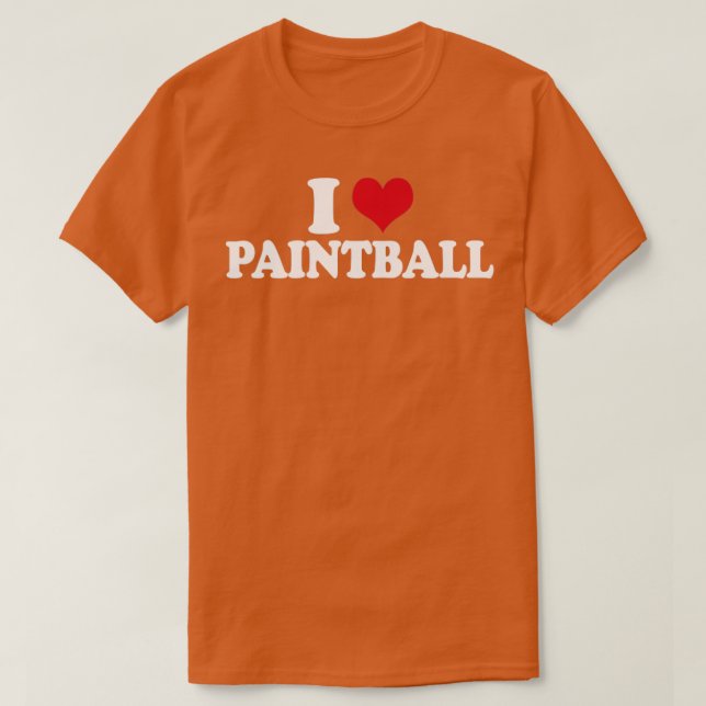Camiseta Eu Adoro Paintball (Frente do Design)