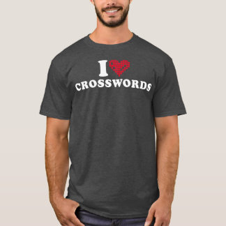 Camiseta Eu adoro palavras cruzadas