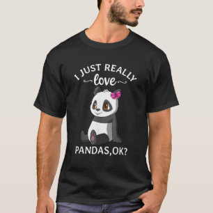 Camiseta Eu Adoro Pandas Ok Panda