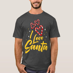 Camiseta Eu Adoro Papais noeis Novidade De Doces De Natal C