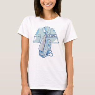 Camiseta Eu adoro passar ferro engraçado