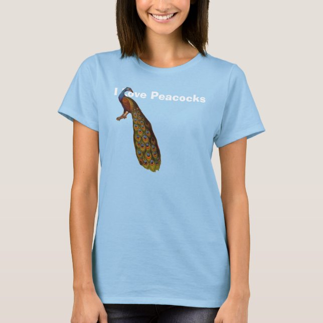 Camiseta Eu Adoro Peacocks (Frente)