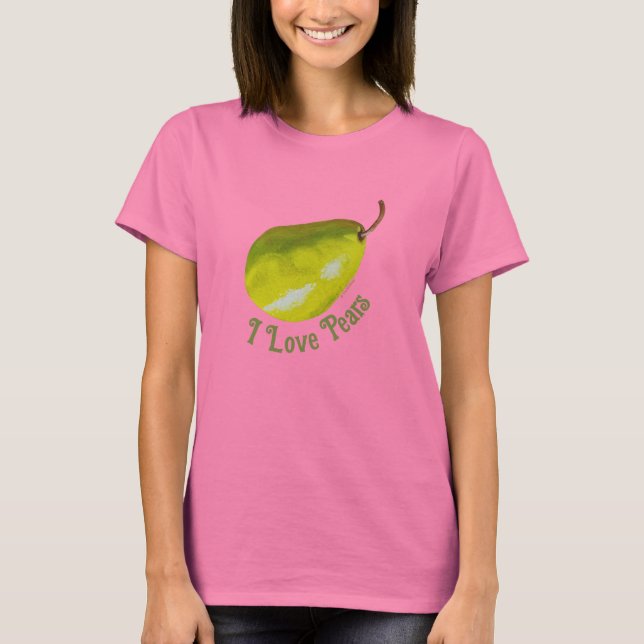 Camiseta Eu adoro Pears T-Shirt (Frente)