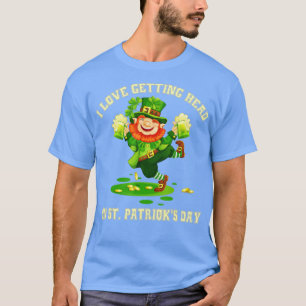 Camiseta Eu adoro pegar cara no duende de Dia de São Patríc