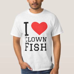 Camiseta Eu adoro peixe palhaço