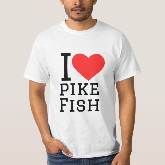 Camiseta Eu adoro peixe-pique (Frente)