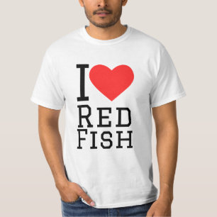 Camiseta Eu adoro peixe vermelho