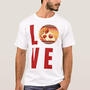 Camiseta Eu Adoro Pepperoni Pizza Lover Apresenta Foodie