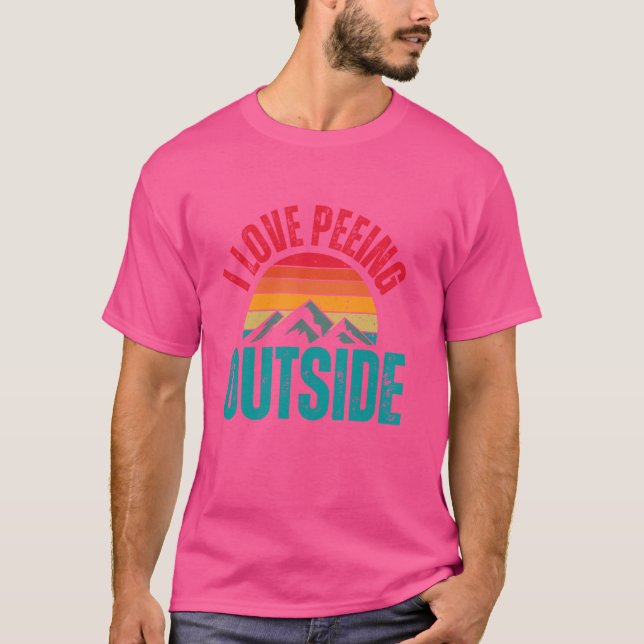 Camiseta Eu Adoro Pequim Fora De Retro Sunset Adventure Cam (Frente)