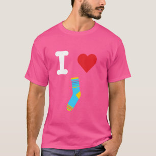 Camiseta Eu Adoro Pés Quentes De Meias Bonitas Que Cobrem M