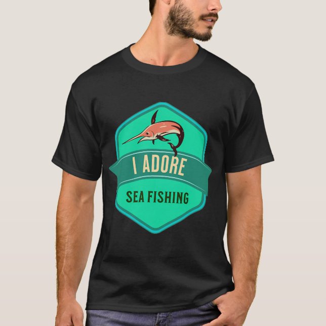 Camiseta Eu Adoro Pesca Marítima (Frente)