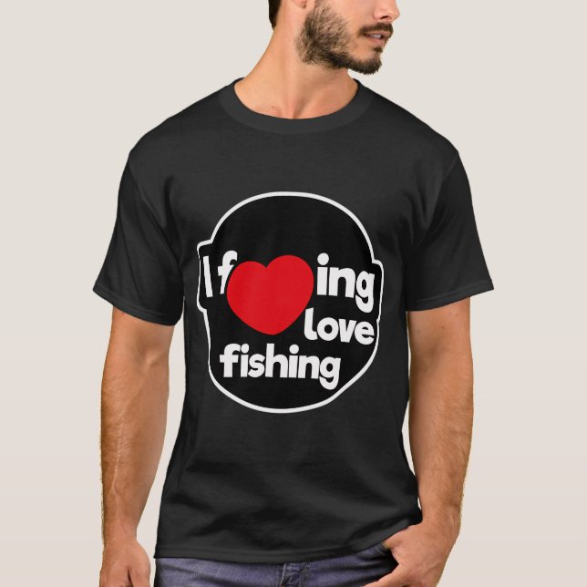 Camiseta Eu adoro pescar (Frente)
