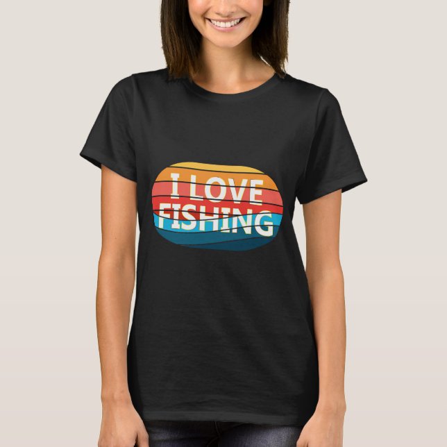 Camiseta eu adoro pescar (Frente)
