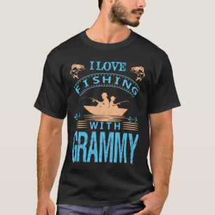 Camiseta Eu Adoro Pescar Com dia de os pais GRAMMMY