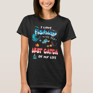 Camiseta Eu Adoro Pescar Com Os Melhores Casais De Pesca