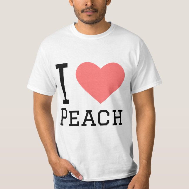 Camiseta Eu adoro pêssego (Frente)