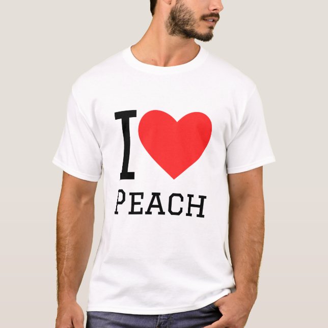 Camiseta Eu adoro pêssego (Frente)