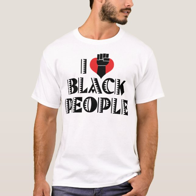 Camiseta Eu adoro Pessoas negras (Frente)