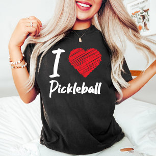 Camiseta Eu Adoro Pickleball Esferas de seleção de reform