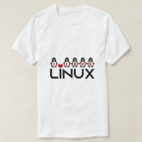 Eu adoro pinguins Linux geek único e engraçado