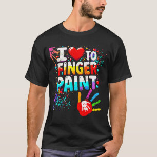 Camiseta Eu Adoro Pintar Com Dedos Estou Pintando Namorados